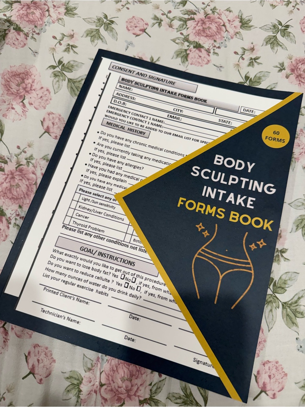 Body Sculpting Intake Forms Book